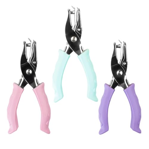 Tofficu 3 Stück Rundloch-locher Ergonomischer Handlochstanzer für Papier Karton und Locher-lochung Langlebiges Manuelles Werkzeug für Büro Schule und Bastelprojekte Tofficu 3 Stück Rundloch-locher Ergonomischer Handlochstanzer für Papier Karton und Locher-lochung Langlebiges Manuelles Werkzeug für Büro Schule und Bastelprojekte von Tofficu