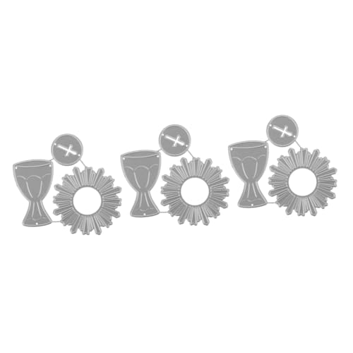 Tofficu 3stücke Cutting Kohlenstoffstahl Für -kartenherstellung Und Scrapbooking Dekorative Stanzform Für Handarbeiten Und Kreative Projekte von Tofficu