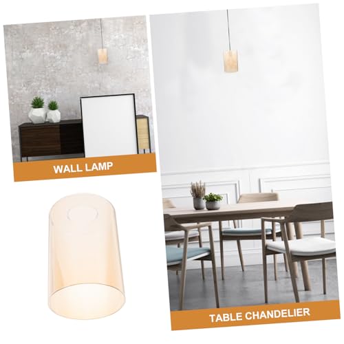 Tofficu 3 Stück Teiliges Ersatz glaslampenschirme für Pendelleuchten Zylindrische Bernsteinfarbene Lampenschirme aus Glas Langlebig Vielseitig Kompatibel Stilvoll für Kronleuchter und Tofficu 3 Stück Teiliges Ersatz glaslampenschirme für Pendelleuchten Zylindrische Bernsteinfarbene Lampenschirme aus Glas Langlebig Vielseitig Kompatibel Stilvoll für Kronleuchter und von Tofficu