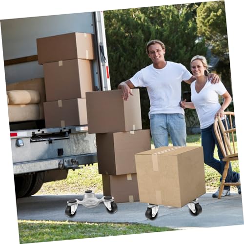 Tofficu 3 Stück Teiliges Möbeltransport Dreirad Dolly aus Schwerlastfähigem Stahl mit Gepolsterter Oberfläche und Versenktem Zentrum für Einfaches Bewegen Schwerer Möbel und Geräte für von Tofficu