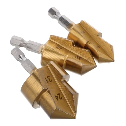 Tofficu 3 Stück Teiliges Ppr Rohr Bohrersatz Hex Schaft Wasserrohr Expansionsbohrer Set aus Hochkohlenstoffstahl für Installation und Reparatur Rohrverbindungswerkzeug von Tofficu