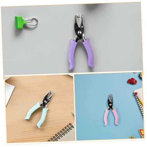 Tofficu 3 Stück Teiliges Rundloch-lochstanzer mit Ergonomischem Griff Handlicher Papierlocher für Hefter Scrapbooking und Büro Tragbarer Locher für Zuhause Schule und Unterwegs von Tofficu