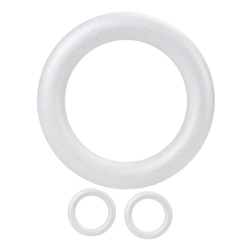 Tofficu 3 Stück Teiliges Schaumstoffringe für DIY Dekorationen Runde Weiße Schaumstoffkreise für Hochzeits und Festtagsarrangements Vielseitig Einsetzbar Einfach zu Gestalten Tofficu 3 Stück Teiliges Schaumstoffringe für DIY Dekorationen Runde Weiße Schaumstoffkreise für Hochzeits und Festtagsarrangements Vielseitig Einsetzbar Einfach zu Gestalten von Tofficu