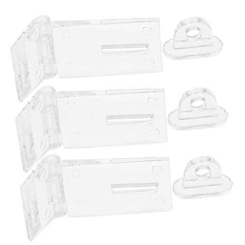 Tofficu 3 Stück Teiliges Transparentes scharnier klapplock für Schmuckschatullen und Schränke Kleine Riegel für Türen und Fenster Robustes Schloss zur Sicheren Schließung Langlebig Tofficu 3 Stück Teiliges Transparentes scharnier klapplock für Schmuckschatullen und Schränke Kleine Riegel für Türen und Fenster Robustes Schloss zur Sicheren Schließung Langlebig von Tofficu