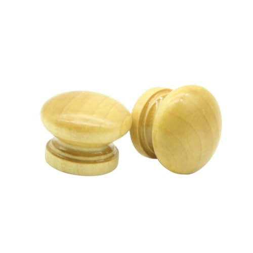 Tofficu 30 Stück Teiliges Holzknopf Schränke und Runde Möbelgriffe mit Eleganter Maserung Inklusive Schrauben Einfache Montage Geeignet für Küchenunterschränke und Möbel von Tofficu