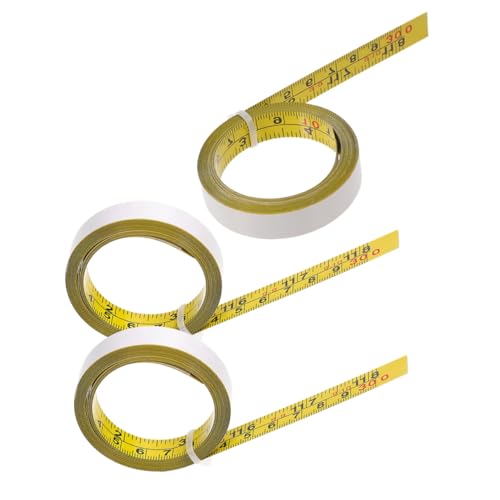 Tofficu 3Roll Selbstklebendes Stahlmaßband Zentimetermaß Selbstklebendes Lineal für Holzarbeiten Aufmaß und Bastelprojekte Einfach zu Befestigen Arbeitsflächen Tofficu 3Roll Selbstklebendes Stahlmaßband Zentimetermaß Selbstklebendes Lineal für Holzarbeiten Aufmaß und Bastelprojekte Einfach zu Befestigen Arbeitsflächen von Tofficu