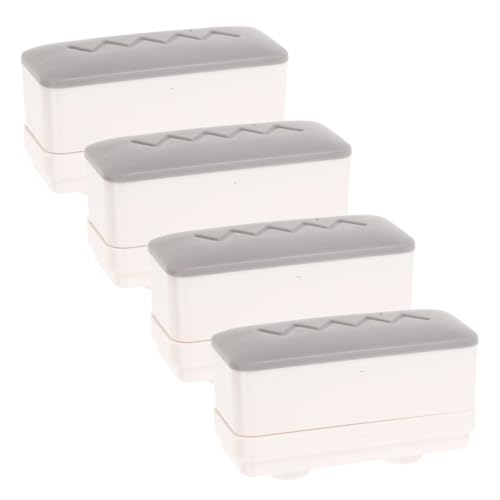 Tofficu 4 Paare Toilettensitz Polster Pads Geräuschdämpfende Toilettensitz Erhöhungen Stoßabsorbierende Wc Sitz Gummipolster Schützende Toilettendeckel Auflagen für Zuhause und Hotel von Tofficu