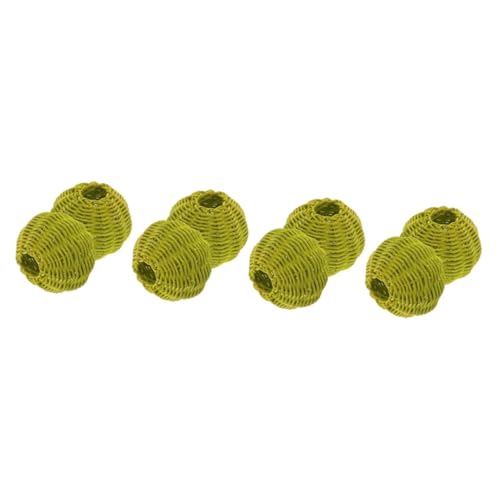 Tofficu 4 Sätze Rattan Lampenschirme Vintage Lampenabdeckung Für Diy Beleuchtung Für Innenräume Leicht Zu Installieren Schützt Ihre Tischlampe Eine Entspannende 2 Stücke * 4 von Tofficu