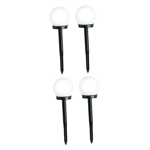 Tofficu 4 Stck. LED Solar Gartenlampe Runde Außenleuchte Weiße Lichtdekoration für Garten und Rasen Energieeffizient und Installieren Tofficu 4 Stck. LED Solar Gartenlampe Runde Außenleuchte Weiße Lichtdekoration für Garten und Rasen Energieeffizient und Installieren von Tofficu