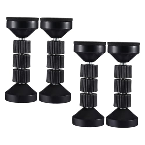 Tofficu 4 Stück Anti-Turn-Fixiergerät Kopfteile Stabilisator Kopfteil für Doppelbetten Schutz Anti-Shake-Fixierer am Krankenbett Bettstopper für Kopfteil Plastik Black von Tofficu