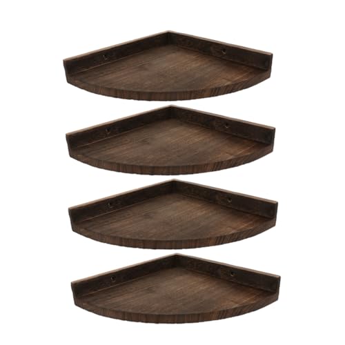 Tofficu 4 Stück Eckregal Dreieckig Wandmontage Rustikal Stabiles Hängendes Holzregal Kleine Schwebende Ablage für Schlafzimmer Wohnzimmer Bad Küche zur Eckaufbewahrung Tofficu 4 Stück Eckregal Dreieckig Wandmontage Rustikal Stabiles Hängendes Holzregal Kleine Schwebende Ablage für Schlafzimmer Wohnzimmer Bad Küche zur Eckaufbewahrung von Tofficu