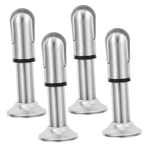 Tofficu 4 Stück Edelstahl Wc trennwand Stützfuß Stabiler Badezimmer Trennwandbeschlag Einfache Montage Modernes Design Vielseitig für Gemeinsame Toiletten und Waschräume von Tofficu