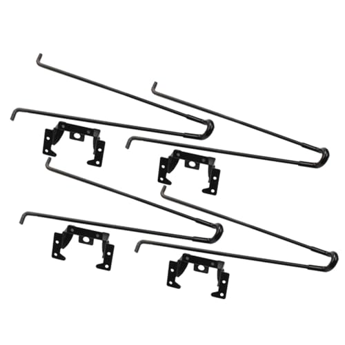 Tofficu 4 Stück Klappbare Metall tischbeine Robuste Faltbare Tischbeine aus Eisen Höhe Platzsparend Kratzfest Multifunktional für Büro Picknick Couchtische Modernes Design von Tofficu