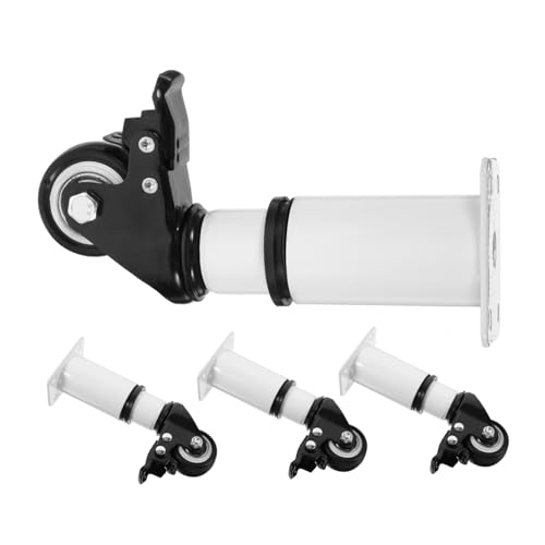 Tofficu 4 Stück Kommode Beine Tischbein Couch Extender Verstellbare Stützräder Ziehen Um Verstellbare Beine Für Möbel Schlank Rollen Unterstützt Einstellbar Ersatz Rad Kaltgewalzter Stahl von Tofficu