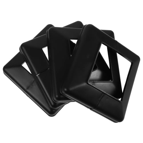 Tofficu 4 Stück PVC Pfostenschürzenabdeckungen für Treppen Balkone Geländer Zaunpfosten Witterungsbeständig Dekorativ und Langlebig von Tofficu