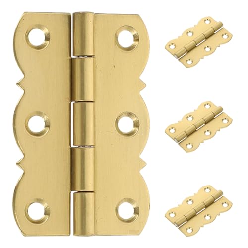 Tofficu 4 Stück Kupfer Klavierscharniere Kleine Goldene Scharniere für Holzschrank Schmuckkasten DIY Möbel Zubehör Tofficu 4 Stück Kupfer Klavierscharniere Kleine Goldene Scharniere für Holzschrank Schmuckkasten DIY Möbel Zubehör von Tofficu