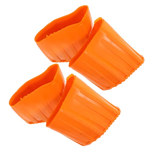 Tofficu 4 Stück Ladder Foot Protector Rutschfeste Silikon Pads für Teleskopleitern Ersatz für Abgenutzte Fußkappen Bodenschutz und Beim Arbeiten Treppenhäusern von Tofficu