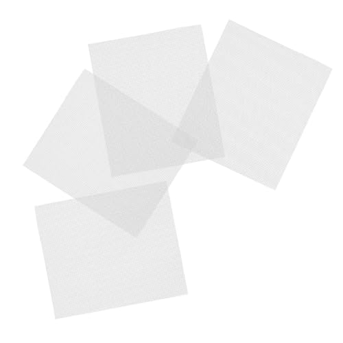 Tofficu 4 Stück Langlebige Kunststoff Mesh Leinwandplatten Flexible Bastelnetzplatte für DIY Garnprojekte Häkeln Stricken Stickerei und Raumteiler Zuschneidbar für Zuhause und Werkstatt von Tofficu