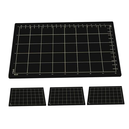 Tofficu 4 Stück Magnetischer Schneidebad Schneidematte Zum Nähen Magnetschraube Tablett Mechanische Magnetische Ablage Magnetstreifen Für Messer Küchenwerkzeughalter Black Gummi ≕Iron von Tofficu