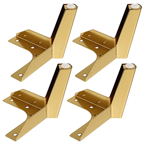 Tofficu 4 Stück Metall Sofafüße Langlebig Verstellbar Praktische Möbelfüße für Sofa Schrank Tisch und Regal von Tofficu