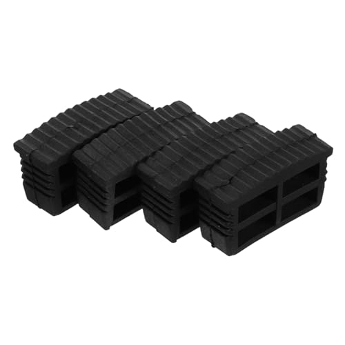 Tofficu 4 Stück Rutschfeste Gummi leiterfüße mit Isolierung und Verschleißschutz Einfache Montage Stabile Schutzkappen für Klappleitern und Geraden Leitern und Langlebigkeit Garantiert von Tofficu