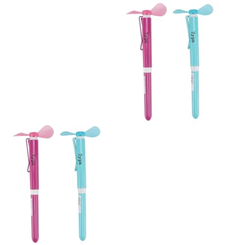 Tofficu 4 Stück Stift Desktop-kühlung Kugelschreiber Schreiben Taschenventilator Kinder Camping Cooler Fan Tragbarer Luftkühler Mini Usb Kühler Mini Luftkühler Bilden Büro Metall Pinsel von Tofficu
