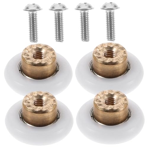 Tofficu 4 Stück Teiliges Duschkabinen Ersatzteile Kupferachse Shower Door Rollers für Sanftes Geräuscharmes Gleiten von Glas schiebetüren Badezimmer Laufräder Zubehör Tofficu 4 Stück Teiliges Duschkabinen Ersatzteile Kupferachse Shower Door Rollers für Sanftes Geräuscharmes Gleiten von Glas schiebetüren Badezimmer Laufräder Zubehör von Tofficu