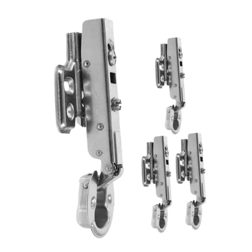Tofficu 4 Stück Teiliges Edelstahl Soft Close Türdämpfer Scharnier für Küchen Rahmenlose Schranktüren Geräuschloser Hydraulik dämpfer Langlebige Möbelscharniere für Schranktürmontage Tofficu 4 Stück Teiliges Edelstahl Soft Close Türdämpfer Scharnier für Küchen Rahmenlose Schranktüren Geräuschloser Hydraulik dämpfer Langlebige Möbelscharniere für Schranktürmontage von Tofficu