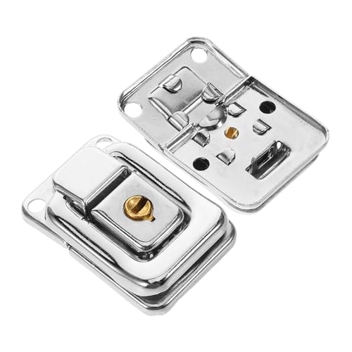 Tofficu 4 Stück Teiliges Eisenschloss Set mit Schlüssel Langlebiger Kofferverschluss für Schmuckkästen Werkzeugkisten Holzkisten Einfache Bedienung Elegantes Design Robustes für Sicheren Tofficu 4 Stück Teiliges Eisenschloss Set mit Schlüssel Langlebiger Kofferverschluss für Schmuckkästen Werkzeugkisten Holzkisten Einfache Bedienung Elegantes Design Robustes für Sicheren von Tofficu