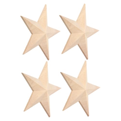 Tofficu 4 Stück Teiliges Geschnitzte Holzapplikationen Fünf-punkt-sterne Unbemalt Klassischer Europäischer Stil Vielseitige Möbelverzierung für Schrank Tür Bett Kleiderschrank Tofficu 4 Stück Teiliges Geschnitzte Holzapplikationen Fünf-punkt-sterne Unbemalt Klassischer Europäischer Stil Vielseitige Möbelverzierung für Schrank Tür Bett Kleiderschrank von Tofficu