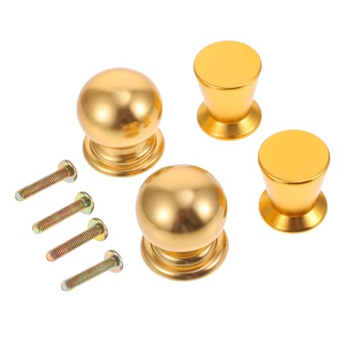 Tofficu 4 Stück Teiliges Goldene Schubladenknöpfe aus Aluminiumlegierung Langlebige Korrosionsbeständige Möbelgriffe Einfache Montage Geeignet für Schränke Kommoden Kleiderschränke und Tofficu 4 Stück Teiliges Goldene Schubladenknöpfe aus Aluminiumlegierung Langlebige Korrosionsbeständige Möbelgriffe Einfache Montage Geeignet für Schränke Kommoden Kleiderschränke und von Tofficu
