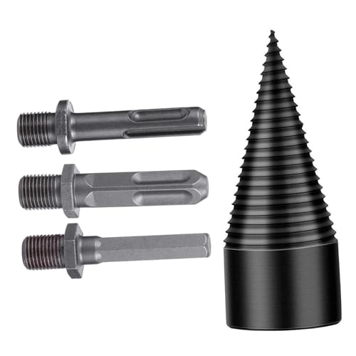 Tofficu 4 Stück Teiliges Kegelbohrer set für Bohrmaschine Holzspalter bohrer aus Hochhärtendem Verschleißfest Energiesparend Geeignet für Verschiedene Elektrische Bohrer und Harte Tofficu 4 Stück Teiliges Kegelbohrer set für Bohrmaschine Holzspalter bohrer aus Hochhärtendem Verschleißfest Energiesparend Geeignet für Verschiedene Elektrische Bohrer und Harte von Tofficu