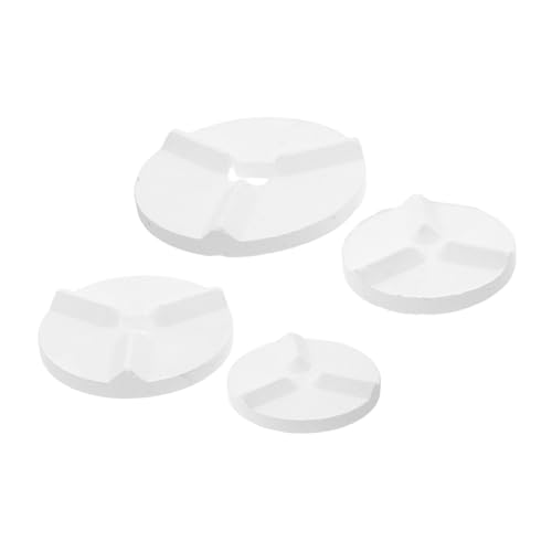 Tofficu 4 Stück Teiliges Kiln Pad aus Hitzebeständigem Alumina Dreieckige Keramikbrennpads für Gleichmäßige Wärmeverteilung Antihaftbeschichtet Langlebig für Keramik-Werkzeugpads von Tofficu