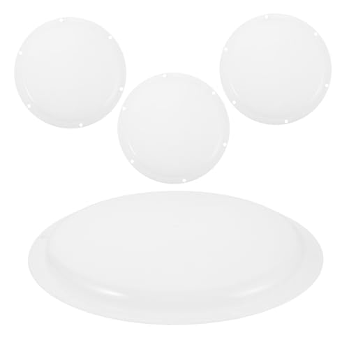 Tofficu 4 Stück Teiliges LED Deckenleuchten-abdeckset Runde Kunststoff-lampenschutzkappen mit Anti-blendeffekt Einfacher Klickverschluss Verbesserte Lichtverteilung für Badezimmer Küche Tofficu 4 Stück Teiliges LED Deckenleuchten-abdeckset Runde Kunststoff-lampenschutzkappen mit Anti-blendeffekt Einfacher Klickverschluss Verbesserte Lichtverteilung für Badezimmer Küche von Tofficu