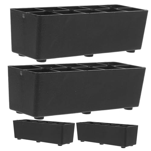 Tofficu 4 Stück Teiliges Möbel Erhöhungsset aus Robustem Kunststoff Hohe Sofafüße und Bettriser mit Rutschfestem Bodenschoner Stabil und Belastbar für Sofa Bett Schrank und von Tofficu