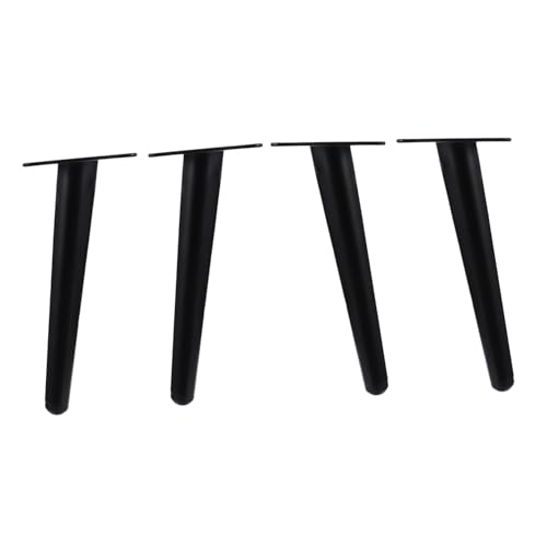 Tofficu 4 Stück Teiliges Möbelstützbein aus Hohe Schräg Konische Möbelfüße in Schwarz Robuste Unterstützung für Sofa Bett Schrank Einfache Montage Vielseitig für Wohn und Büroeinrichtung von Tofficu