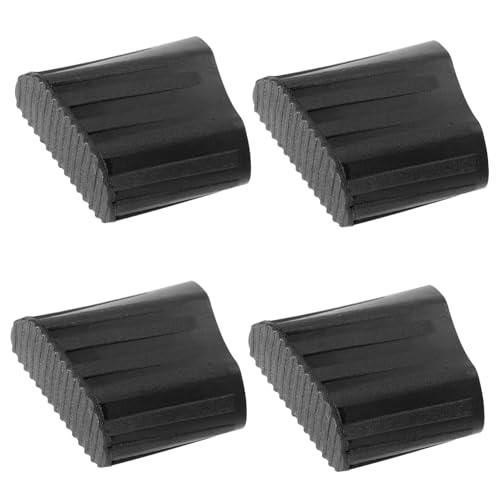 Tofficu 4 Stück Teiliges Rutschfeste Leiterfußabdeckungen für Teleskopleitern Strapazierfähige Gummipads Schützende Leiterfußmatten Einfache Montage Multifunktional für Klappleitern und von Tofficu