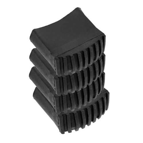 Tofficu 4 Stück Teiliges Rutschfestes Leiterfußschutz Robustem Gummi Schalldämmend Vibrationsarm Strapazierfähig und Bodenschonend Geeignet für Aluleitern für Baustellen und Heimwerker von Tofficu