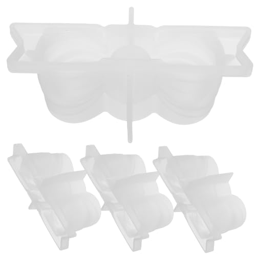 Tofficu 4 Stück Teiliges Schleifen-kerzenhalter Silikonform für DIY Resin-handwerk Wiederverwendbare Langlebige Gießform für Aromatische Kerzen und Dekorative Kerzenständer Einfach zu von Tofficu