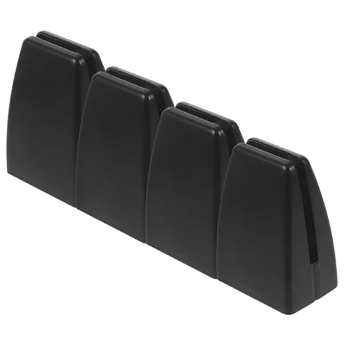 Tofficu 4 Stück Teiliges Schreibtisch Trennwandklemmen aus Aluminiumlegierung Verstellbare Bürobildschirm Clips für Dicke Trennwände Stabile und Langlebige Halterung in Schwarz für von Tofficu