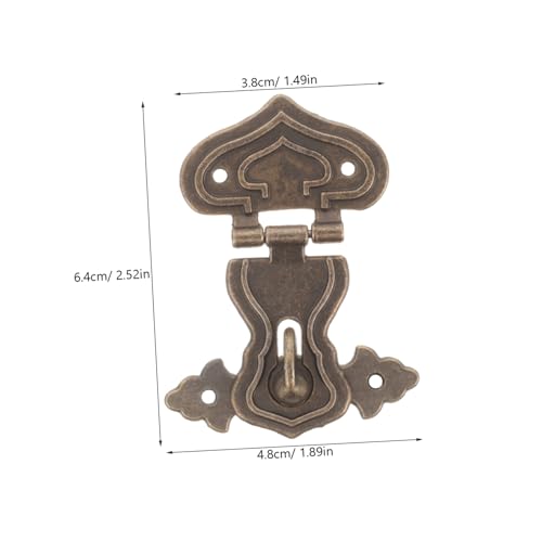 Tofficu 4 Stück Teiliges Vintage Haspschloss Dekorativer Schmuckkasten Verschluss Langlebiger Holzbox Riegel für Geschenkboxen Einfache Montage Antiker Stil für Schmuckkästchen Tofficu 4 Stück Teiliges Vintage Haspschloss Dekorativer Schmuckkasten Verschluss Langlebiger Holzbox Riegel für Geschenkboxen Einfache Montage Antiker Stil für Schmuckkästchen von Tofficu