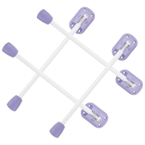 Tofficu 4 Stück klappbare Tischbeine Austauschbar tragbar Abnehmbare einstellbare Tischbeine Ersatzteile Beistelltischbeine klappbare Beine für kleinen Tisch Eisen Violett von Tofficu