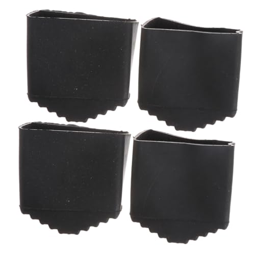 Tofficu 4 Stück rutschfeste Leiterfußschutzkappen aus Robustem Verschleißfestem Gummi Stoßdämpfend und Schützend für Klappleitern Geeignet für Holz Fliesenböden im Haus und Gewerbe von Tofficu