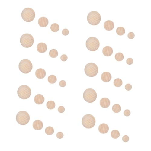 Tofficu 40 Stück Halbrunde Holzkugeln Naturholz Unbehandelt DIY Bastelperlen für Kinderhandwerk Deko Projekte Glatte Oberfläche zum Bemalen und Schnitzen Tofficu 40 Stück Halbrunde Holzkugeln Naturholz Unbehandelt DIY Bastelperlen für Kinderhandwerk Deko Projekte Glatte Oberfläche zum Bemalen und Schnitzen von Tofficu