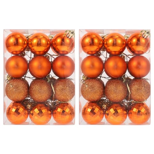 Tofficu 48 Stück Weihnachtskugeln Zum Aufhängen Orangefarbene Christbaumkugeln Halloween-Baumschmuck Weihnachtsschmuck-Set Für Weihnachtsschmuck Innen- Und Außenbereich Tofficu 48 Stück Weihnachtskugeln Zum Aufhängen Orangefarbene Christbaumkugeln Halloween-Baumschmuck Weihnachtsschmuck-Set Für Weihnachtsschmuck Innen- Und Außenbereich von Tofficu