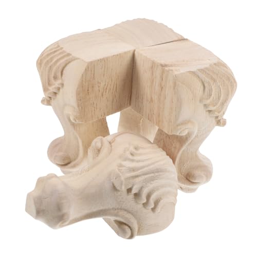 Tofficu 4Stücke Sofabeine Massivem Holz Möbelbeine für Sofa Schrank und Couchtisch Elegante Schnitzereien Robust und Langlebig Einfache Montage Tofficu 4Stücke Sofabeine Massivem Holz Möbelbeine für Sofa Schrank und Couchtisch Elegante Schnitzereien Robust und Langlebig Einfache Montage von Tofficu
