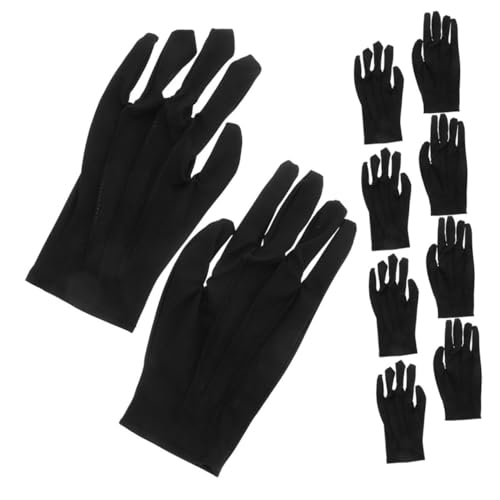 Tofficu 5 Paar Handschuhe Schmuckhandschuhe Wiederverwendbare Fäustlinge Für Männer Und Frauen Multifunktionale Handschuhe Handschutz Weiche Dehnbare Fäustlinge Silberfarben von Tofficu