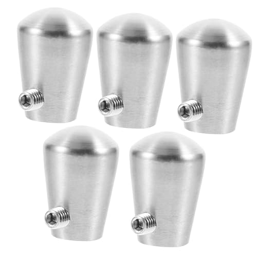 Tofficu 5 Stück Teiliges Edelstahl Handlauf Endkappen mit Schrauben Schutzkappen für Treppenhandläufe Metallrohr Abschlusskappen Sicherer Handlauf Zubehör für Innen und Außen Tofficu 5 Stück Teiliges Edelstahl Handlauf Endkappen mit Schrauben Schutzkappen für Treppenhandläufe Metallrohr Abschlusskappen Sicherer Handlauf Zubehör für Innen und Außen von Tofficu