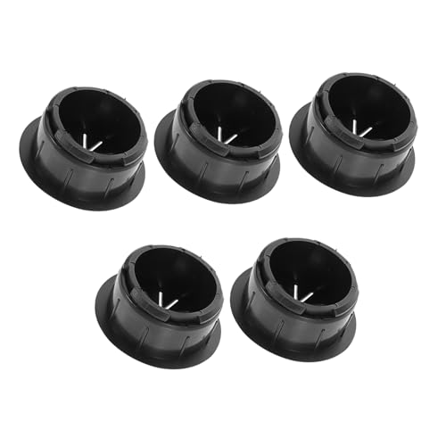 Tofficu 5 Stück Teiliges Kabelloch abdeckset Kabeldurchlass Organizer Schreibtisch Kabelmanagement Bürogeräte und Unterhaltungssysteme Einfache Installation Schwarz Kabelmanagement Lösung von Tofficu