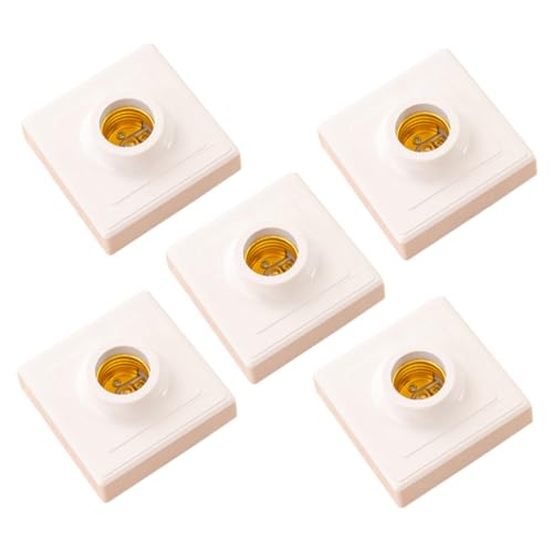 Tofficu 5 Stück Teiliges Lampenfassung aus Langlebigem Pp material Vintage Retro Lampenhalter mit Gewinde Kompatibel mit LED und Energiesparlampen Geeignet für Küche Wohnzimmer Bar und Tofficu 5 Stück Teiliges Lampenfassung aus Langlebigem Pp material Vintage Retro Lampenhalter mit Gewinde Kompatibel mit LED und Energiesparlampen Geeignet für Küche Wohnzimmer Bar und von Tofficu